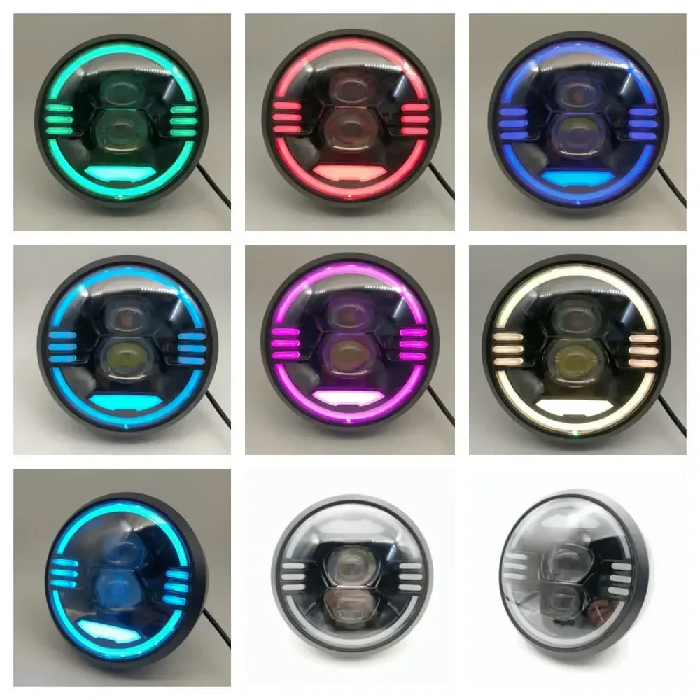Electric Bicycle Headlamp Assembly Four Seasons Star Far-Reaching Third-Generation 009 Refitted With Bright LED Lighting Headla