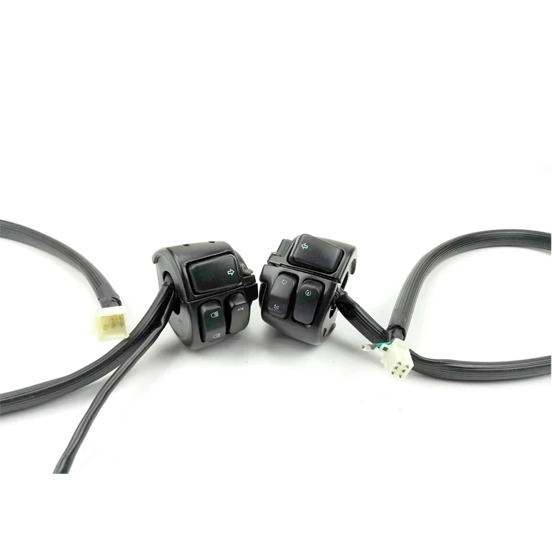Motorcycle Black 1" 25mm Handlebar Turn Signal Control Switch For XL883 Sportster V-ROD Softail image 2