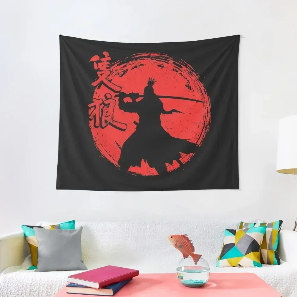 

One-armed Wolf red sun 3 Tapestry Cute Room Things Room Design Tapestry