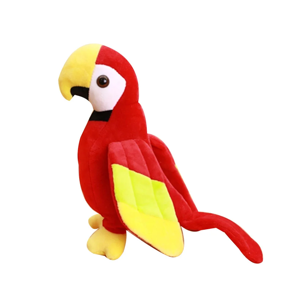 

1PC Simulation Stuffed Toy Plush Parrot Adorable Bird Toy Party Decorative Supply for Kids Girls