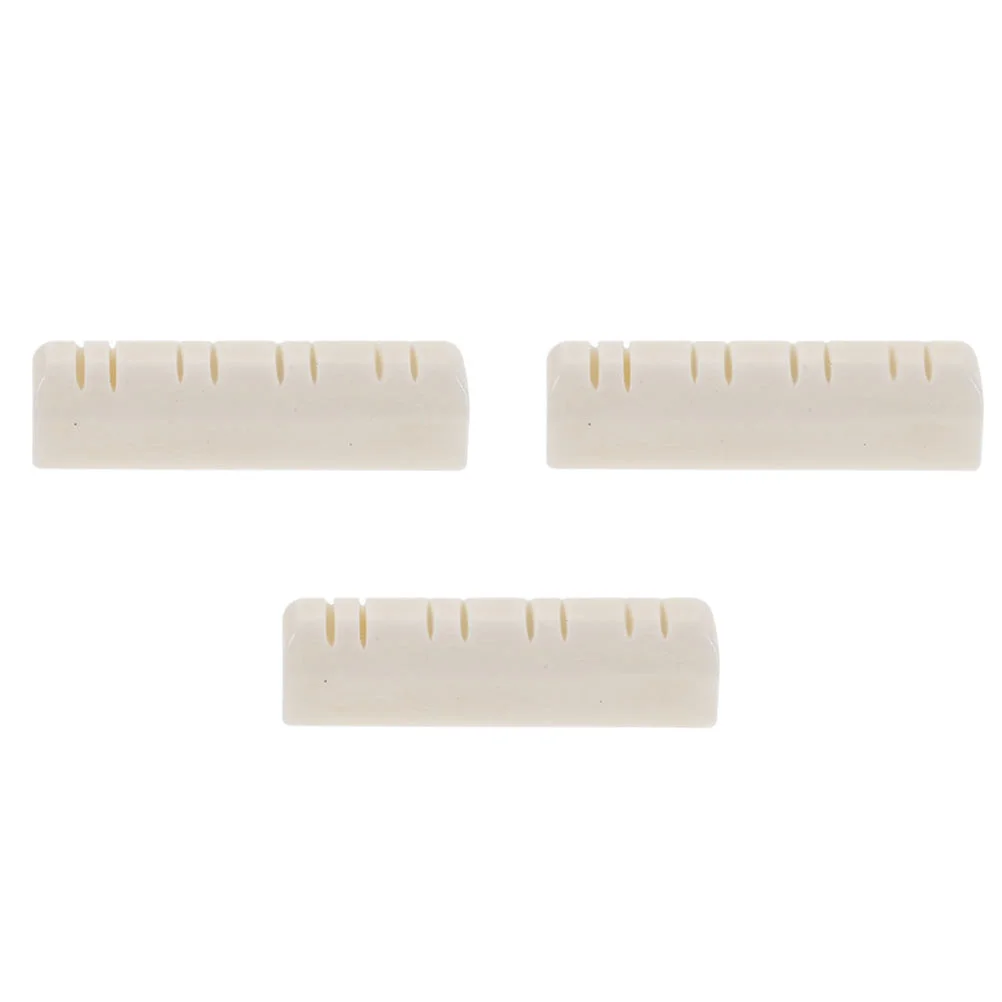 

3 Pcs Guitar Mandolin Pillow Travel Muffler Hand Decoration Rings Beef Bone Topper Bridge Nut