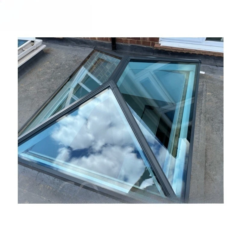 Waterproof Aluminum Electric Skylight Roof Window Ceiling Pyramid Skylight Top Window