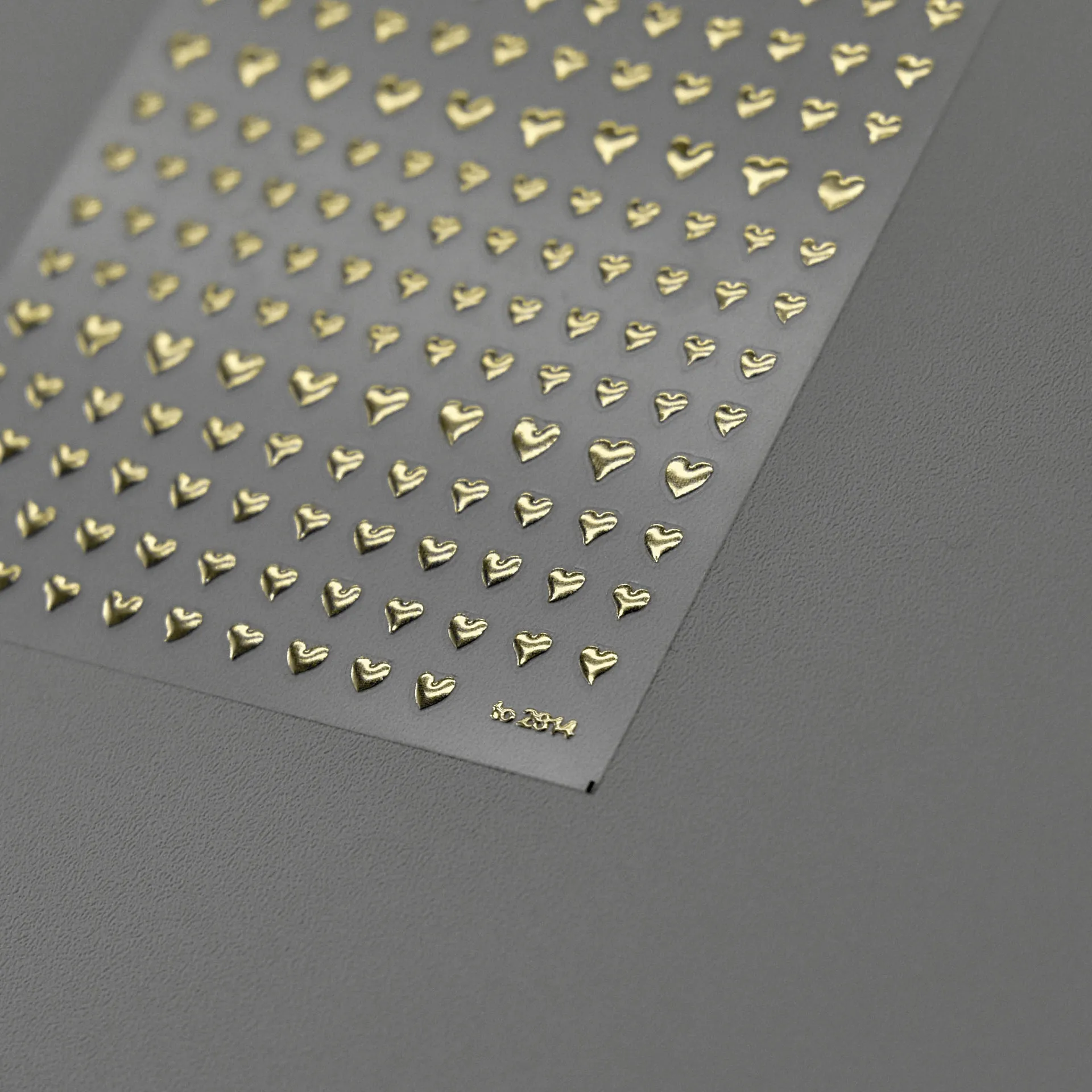 الفاخرة مسمار الفن الحب نمط ملصقات البرنز الليزر الذهب الفضة الحب القلب لاصق الأظافر 3D زينة مانيكير ملصقات DIY بها بنفسك #4