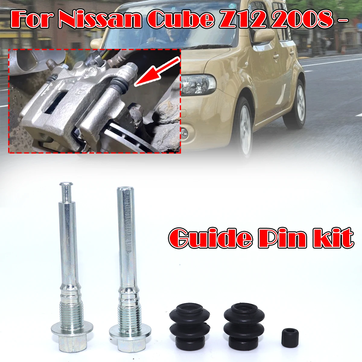 

Rear Brake Caliper Cylinder Slider Guide Pin For Nissan Cube Z12 2008 Left Right Disc Housing Bolt Spare Parts 113-1446X CKT1061