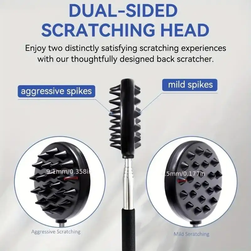 Teleskopischer Rückenkratzer Massage-Set Ausziehbarer Teleskop-Rückenschraper für Gesundheit und Wohlbefinden