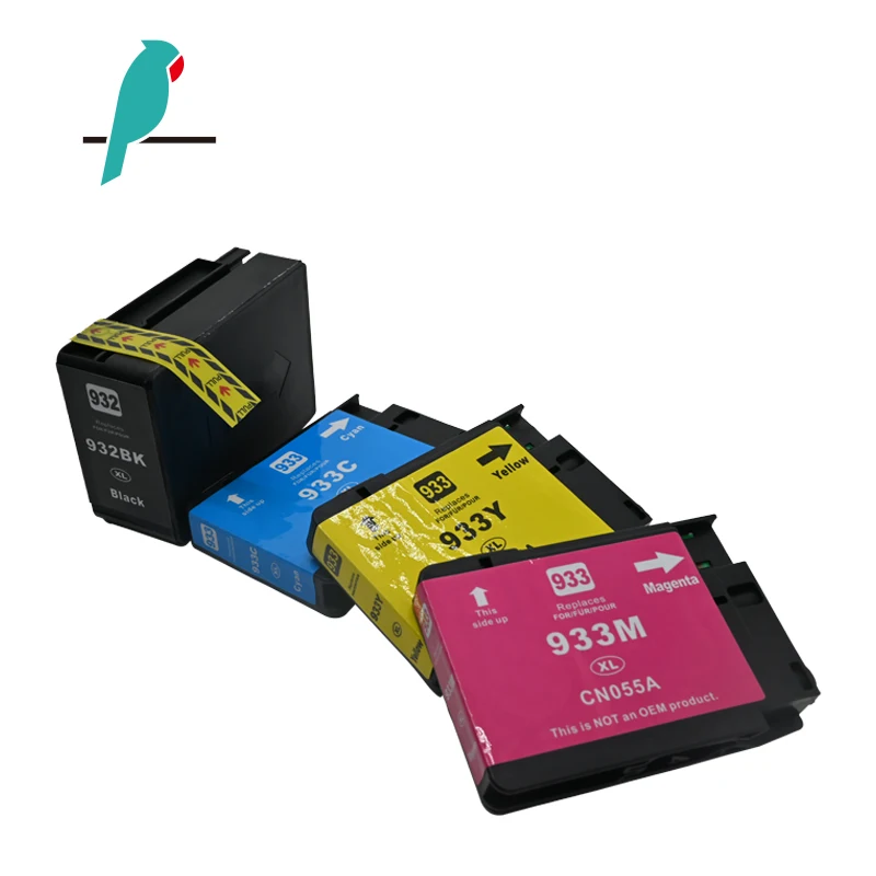 Compatible Ink Cartridge Replacement for 932XL 933XL 4Pack with HP Officejet 6100 6600 6700 7110 7510 7610 7612 7620 Printers