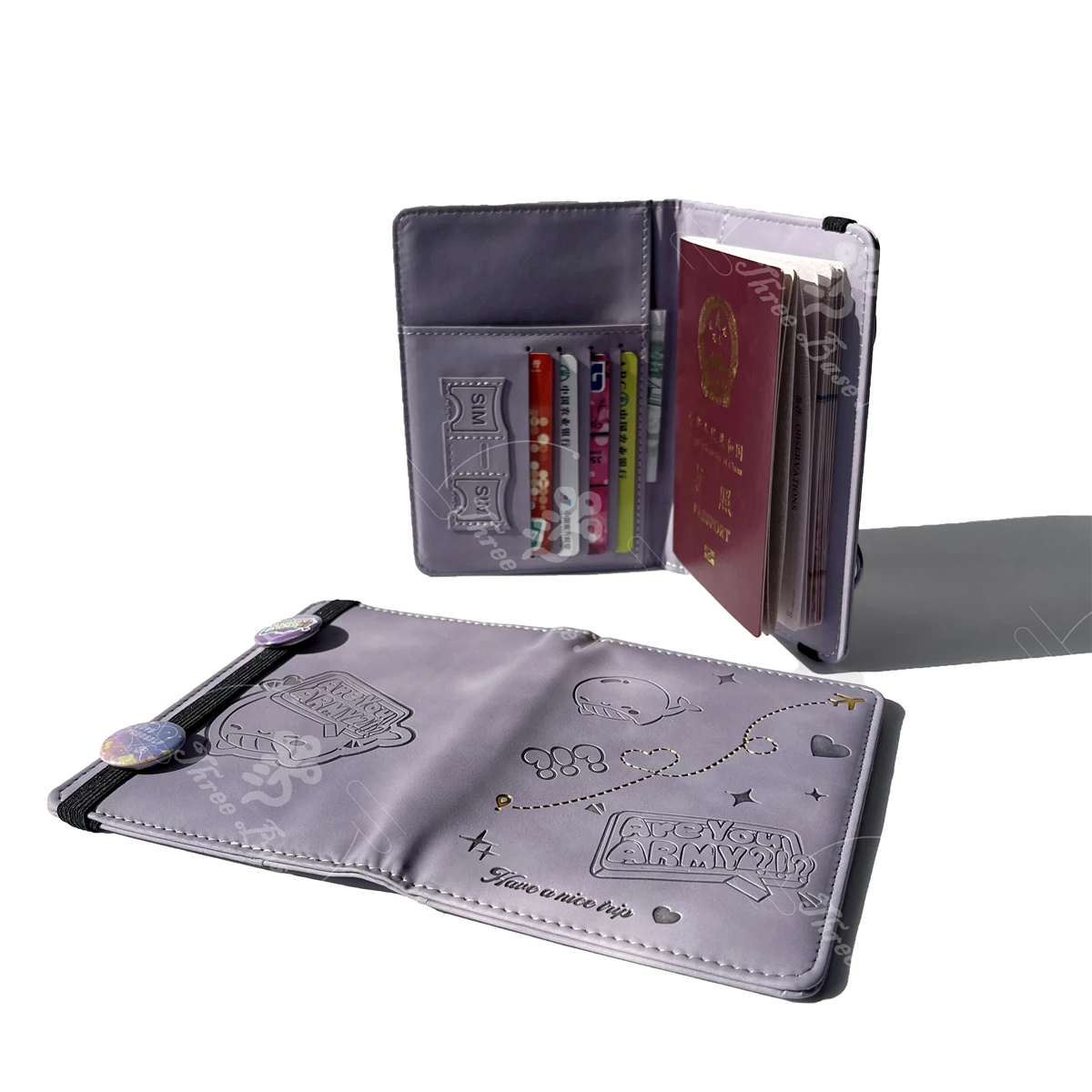 Porta passaporto Balena militare per elementi essenziali da viaggio Custodia per passaporto Portafoglio in pelle per accessori da viaggio Porta carte