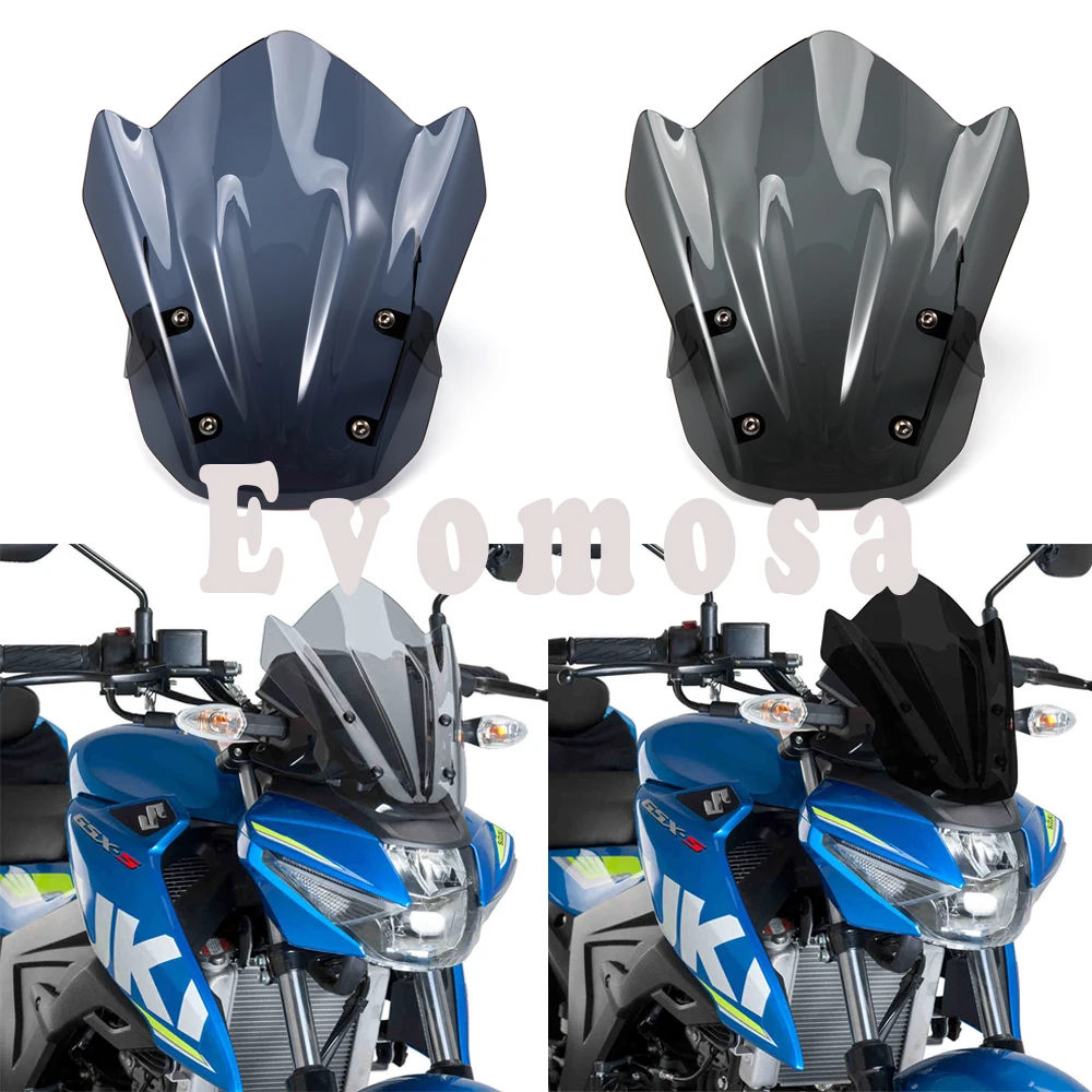 

Fit For SUZUKI GSX-S125 GSX-S150 2017-2022 GSXS-125 17-22 GSXS150 17-22 Motorcycle Sports Visor Windshield Front Windscreen