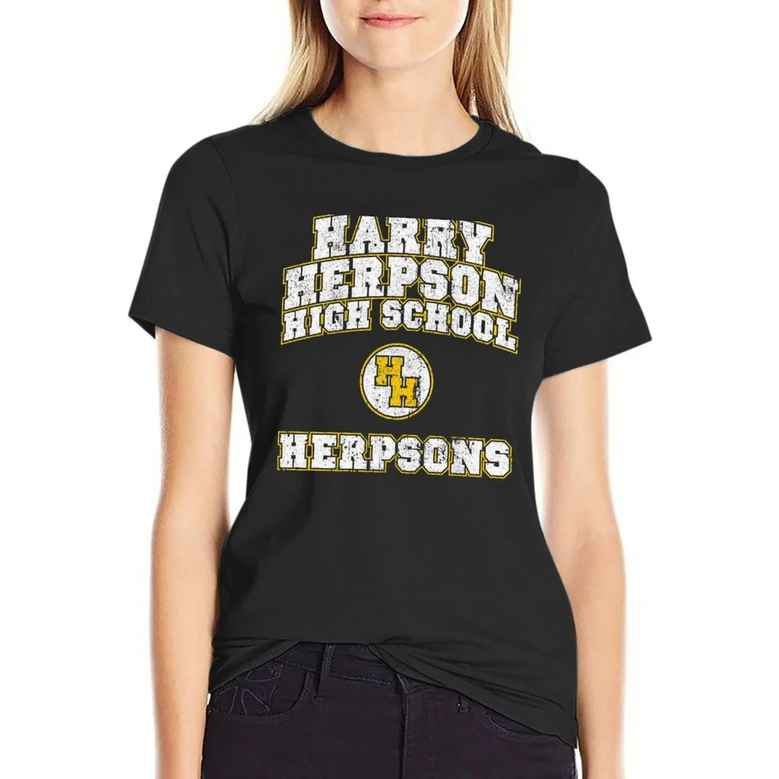 Harry Herpson High School T-shirt hippie clothes Aesthetic clothing Women's tee shirt