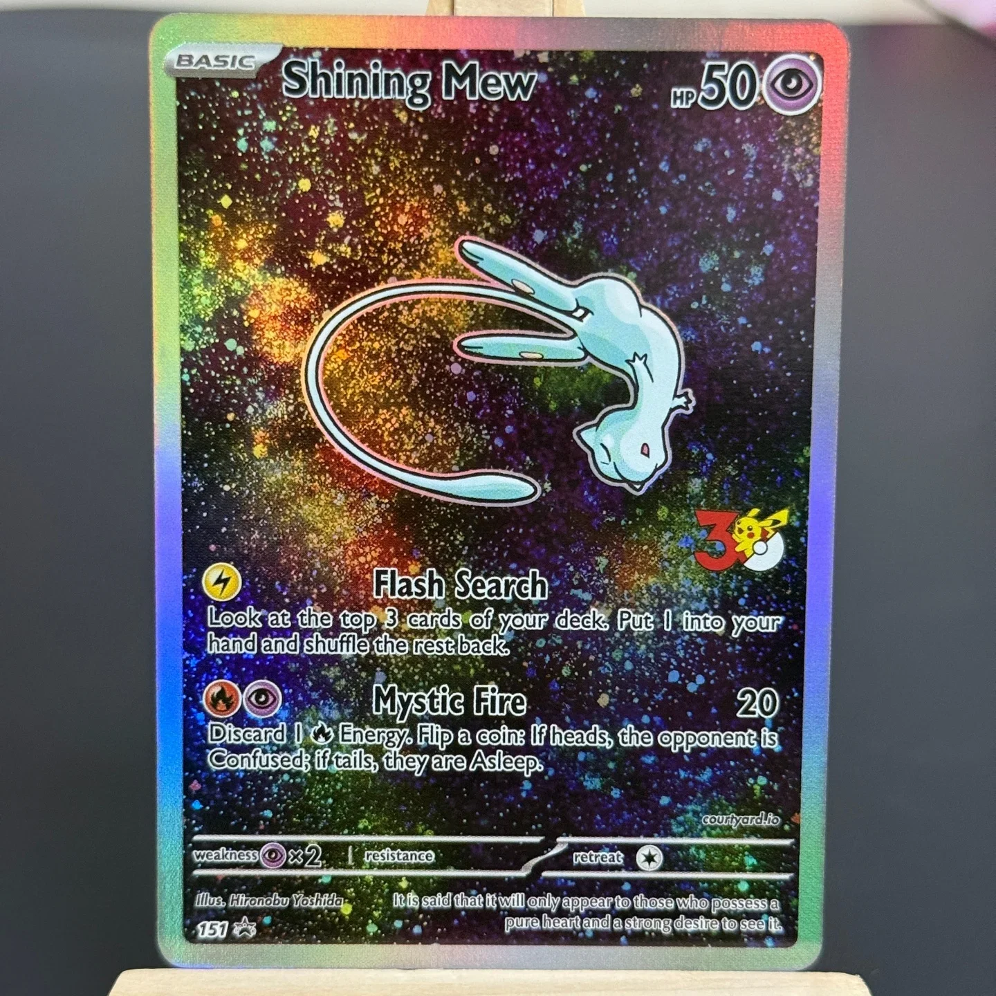 TCG English Shining Mew Shining Charizard Collectible Card Fans Self Made Foil Card