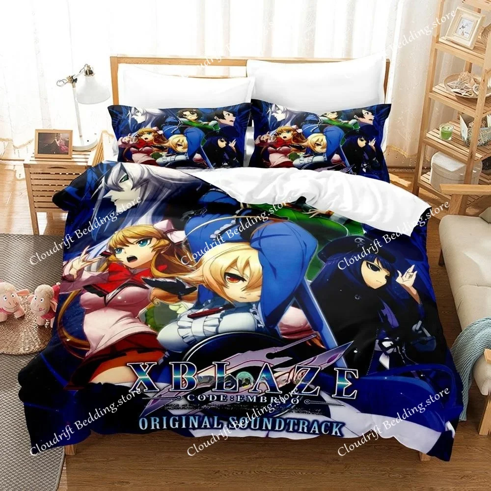 3d Print Game XBlaze Lost Memories Bedding Set Single Twin Full Queen King Size Bed Set Teenager Bedroom Sheet Set Home Textile