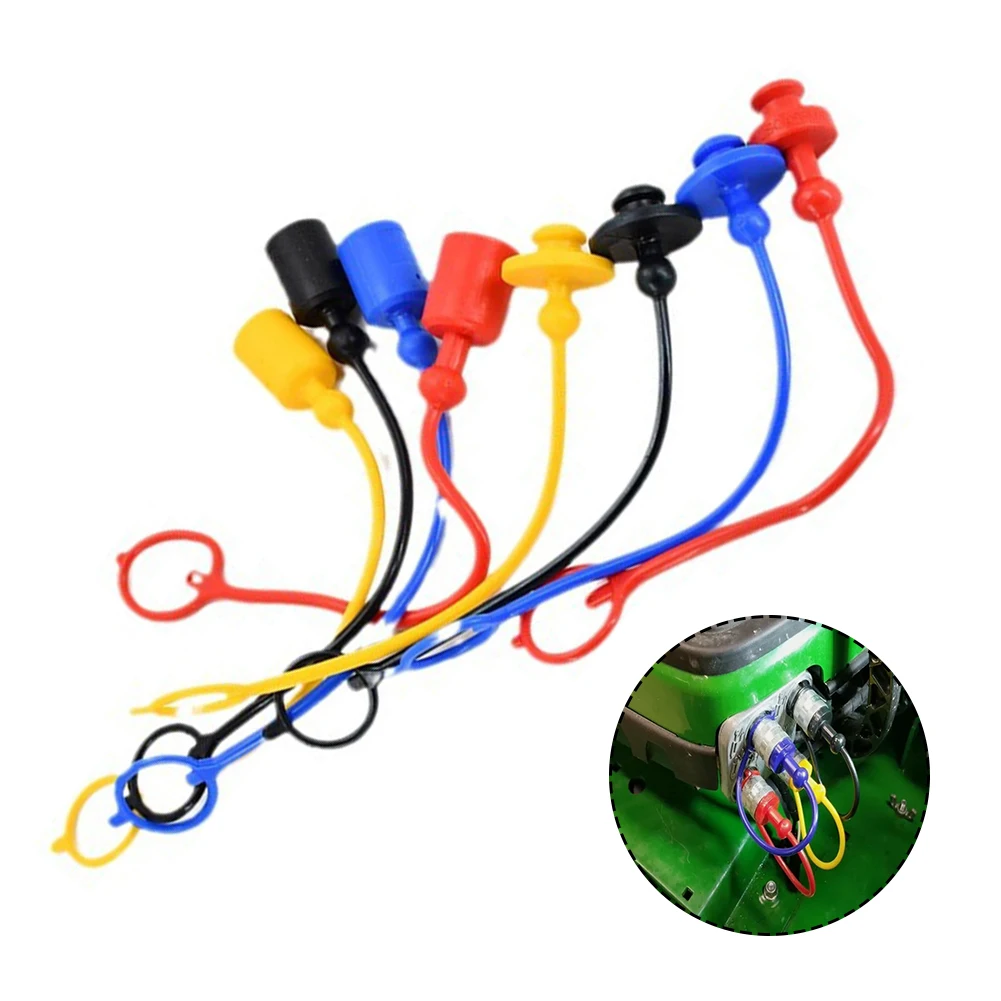 4-paar hydraulische snelkoppeling mannelijke stofkap en vrouwelijke connectorafdekking hydraulische snelkoppeling mannelijke stofkap