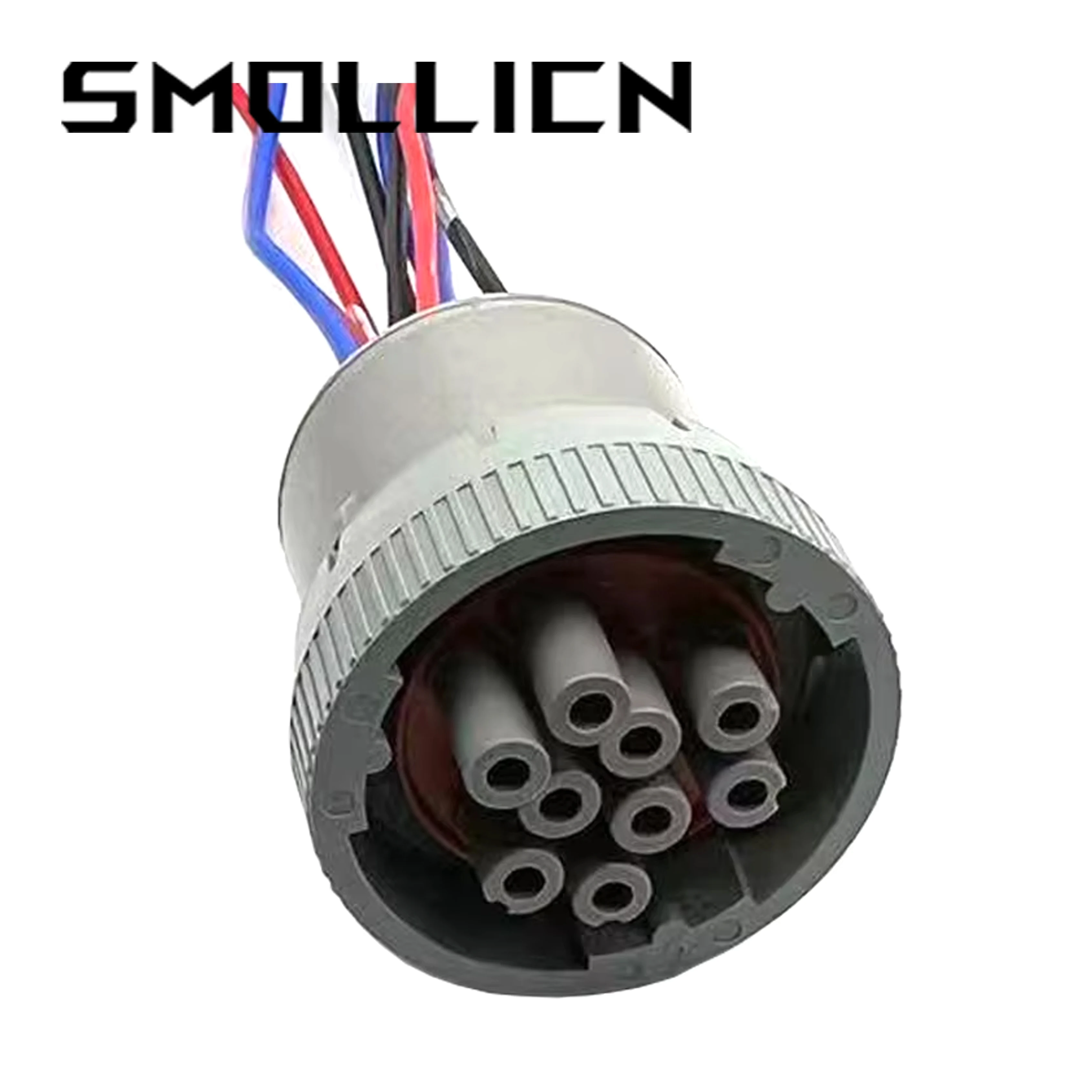 1 Set 9 Pin HD16-9-16S DEUTSCH CAT Circular Gray Waterproof Diagnostic Connector With Wire 15cm Genuine Factory Plug