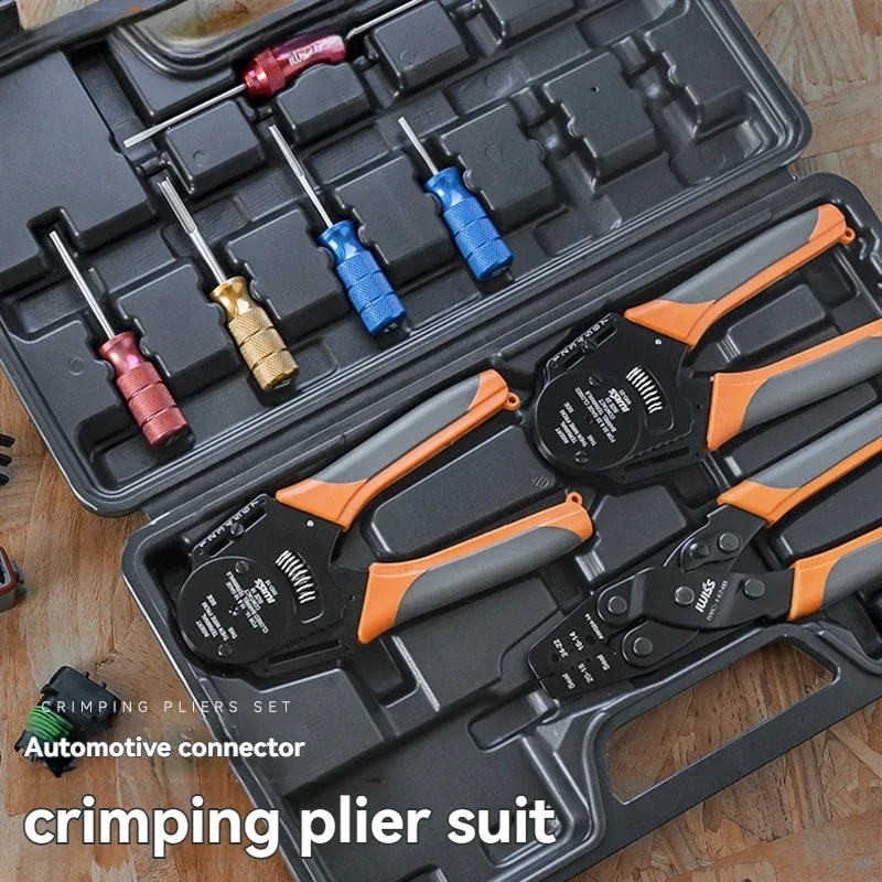 Return Pin Series: Recommended crimping tools—manual terminal crimping pliers for automotive DT connector spring terminals