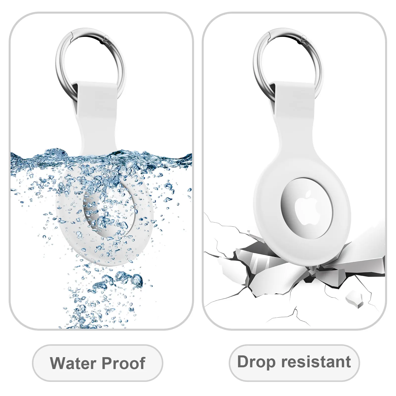 Чехол для Apple Airtags, силиконовый брелок, защитный чехол для Apple Airtag, трекер, локатор, устройство, анти-потерянный бампер