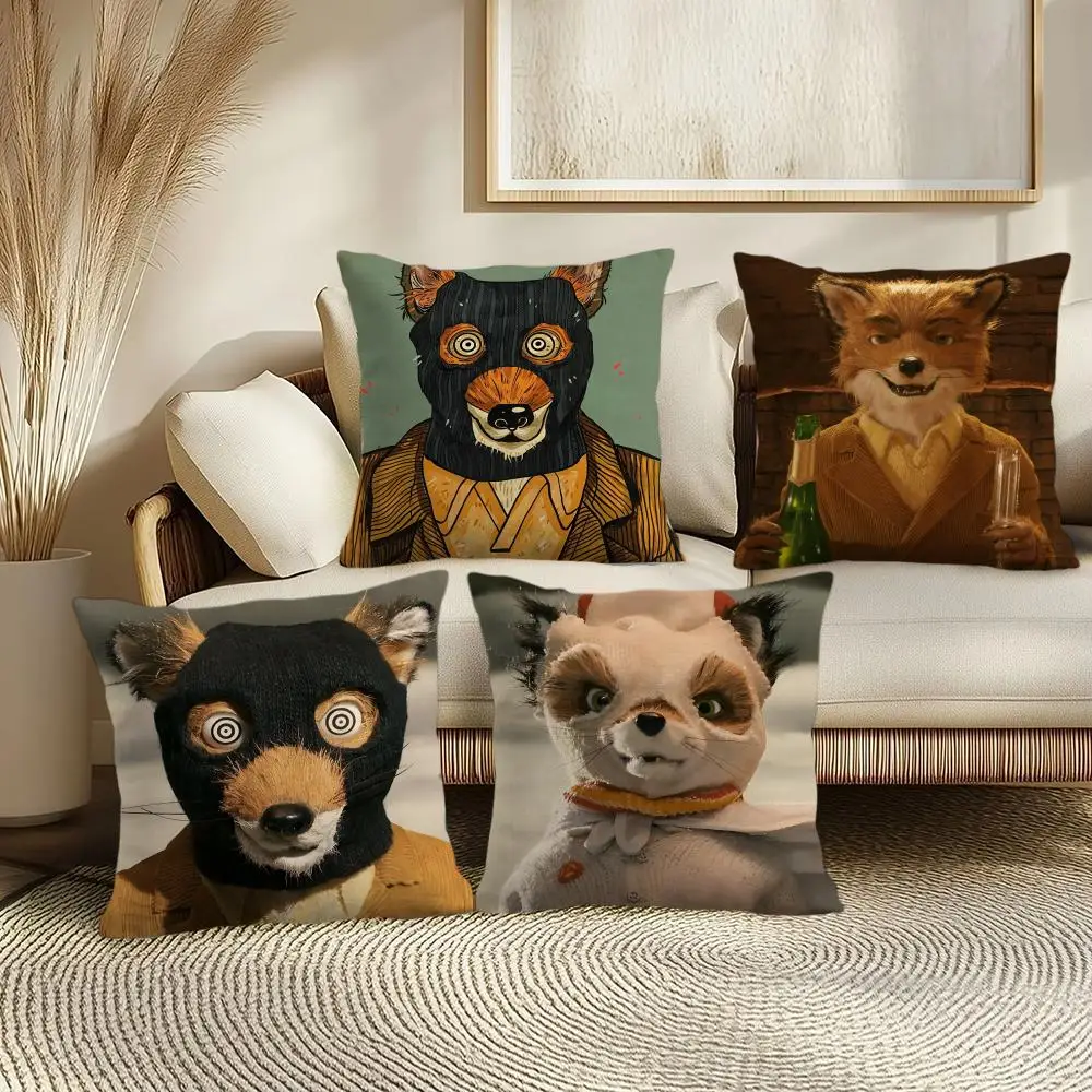 Movie The F-Fantastic Mr Fox Cushion Cover Soft Short Plush 