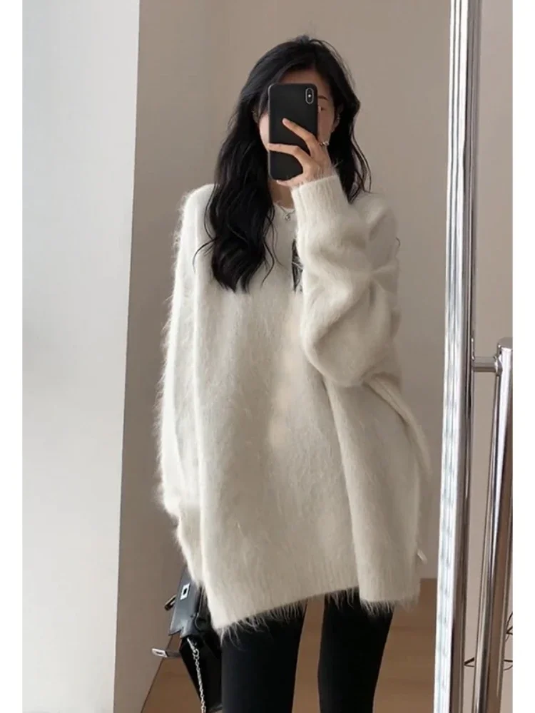 Women Sweater Womens Winter Sweaters Pullover Traf Female Knitting Overszie Long Sleeve Loose Knitted Outerwear Ropa De Mujer