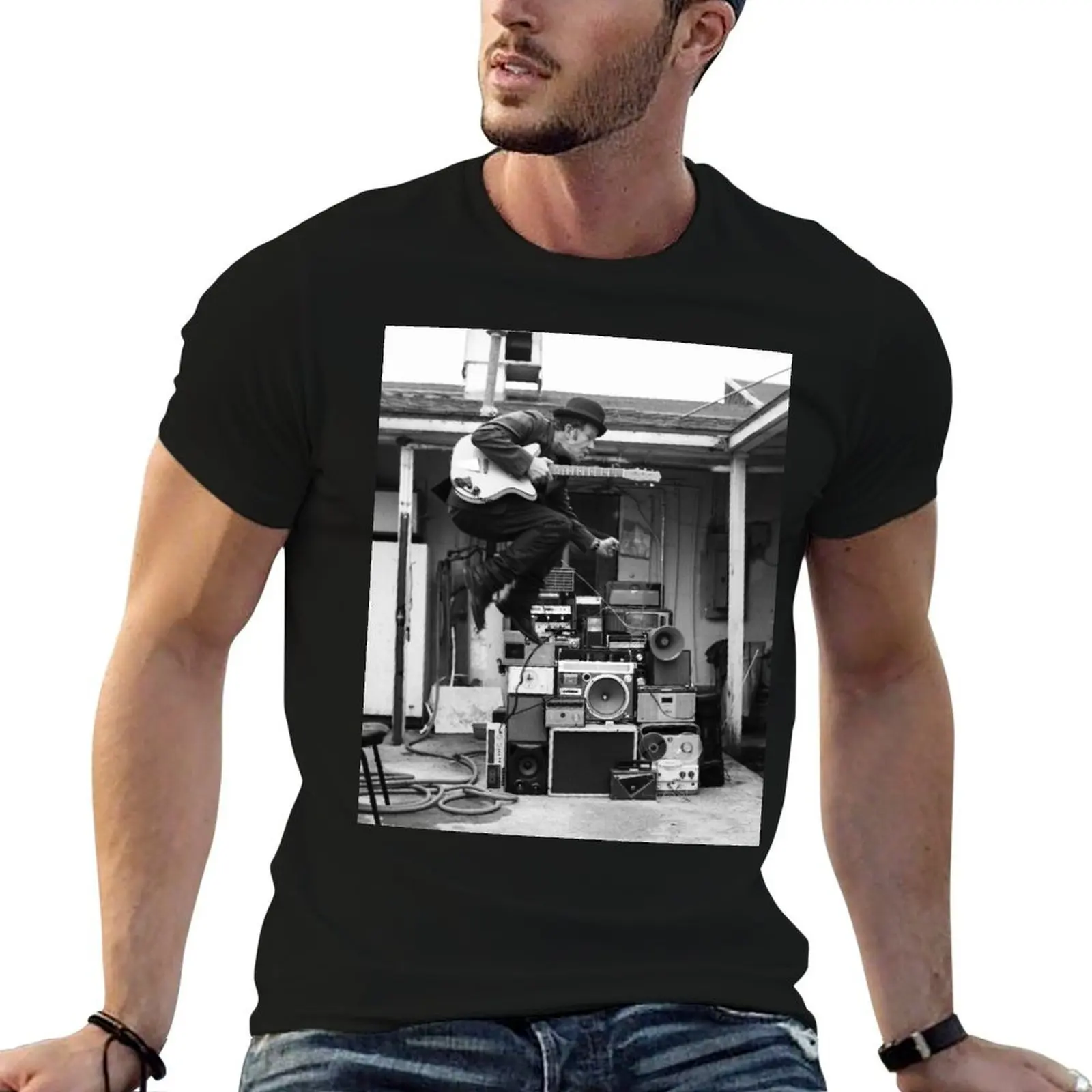 Tom Waits T-Shirt anime tshirt cotton tshirt 100% t shirts for man pack white T-shirt