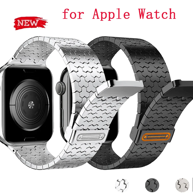 

Stainless Steel Magnetic Band for Apple Watch Ultra 3 49mm 44mm 45mm 46mm 42 40 41 38mm Strap for IWatch Series 11 10 9 8 7 6 SE