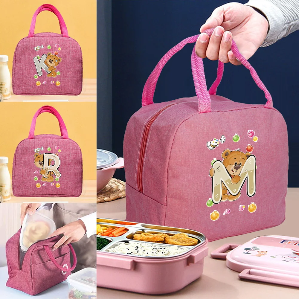 

Термосумка для обедов с изоляцией, портативная, для еды, серия Bear, большая вместимость, для офиса, для бенто-ланчей