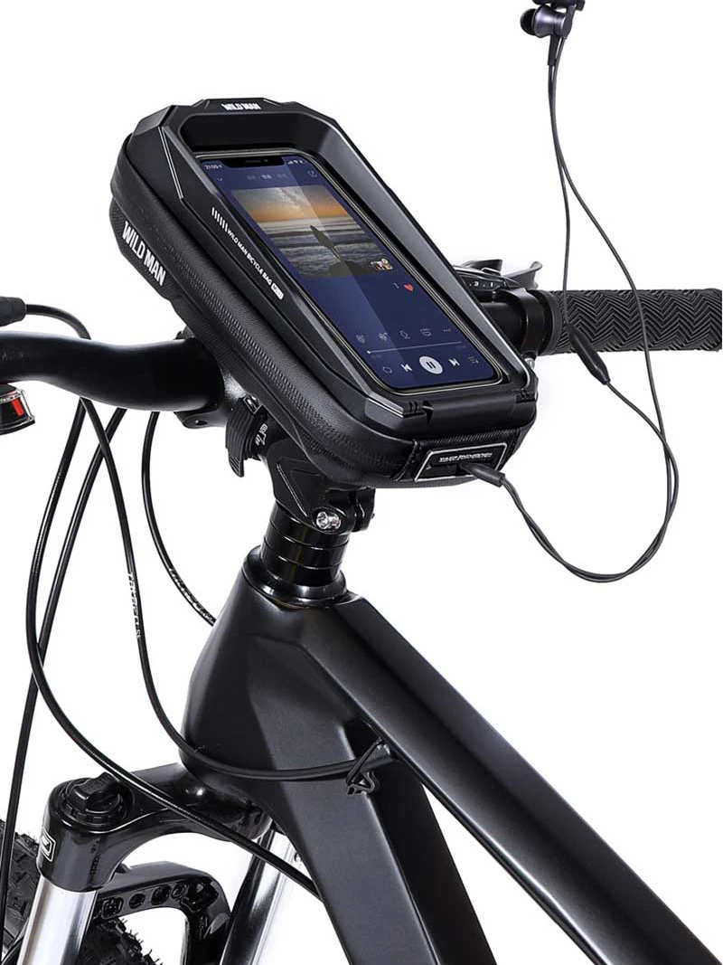 AliExpress WILD MAN Rainproof Bicycle Top Tube Bag Touch Screen Bike Handlebar Bag Cycling Bag Front Mtb Frame Bag with Sun Visor