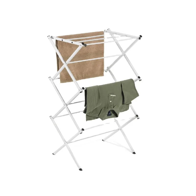 

Household compact fabric drying rack foldable retractable storage rack