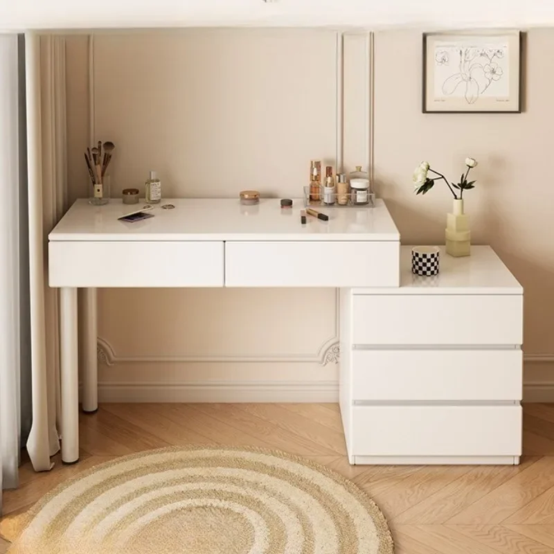 Factory Bedroom Modern Chest Integrated Dresser Small Apartment Multi-functional Retractable Storage Makeup Table view 3