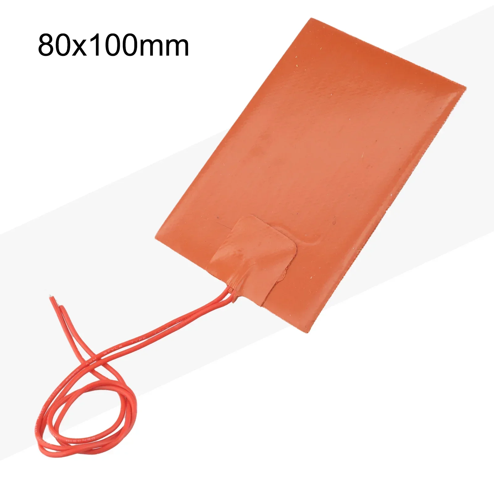 Silicon Heater Pad Flexible Waterproof 12V DC 20W 80x100mm For Heating For 3D Printer And Oil Tank Applications