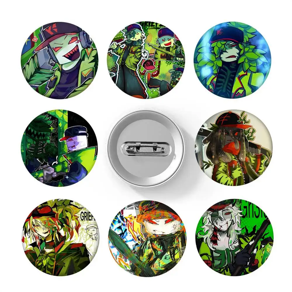 Game B-block Tales Griefer Rundes Abzeichen Kreative Brosche Kleidung Rucksack Accessoires Anstecknadel
