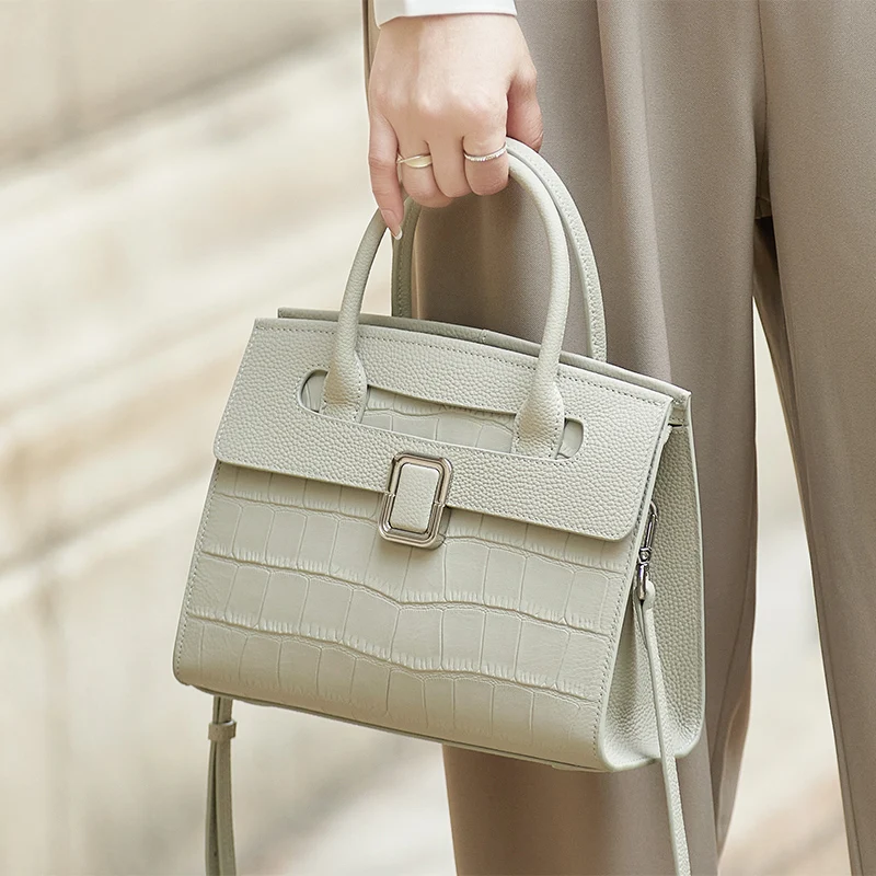 2026 Urban Ladies Real Leather Bag Pattern Genuine Leather Handbag Shoulder Bags Women Quality Bags Female Fashion #AL561