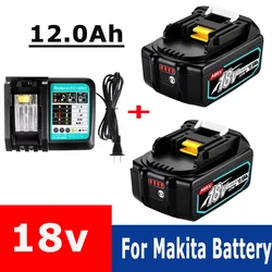 Original For Makita 18V Battery 12Ah BL1850B Li-ion Replacement Battery compatible BL1850 BL1860B BL1840B BL1830B BL1815 LXT-400