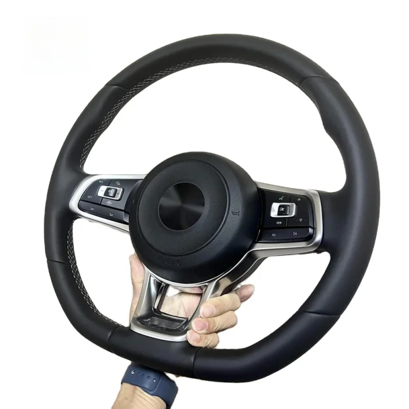 

High Quality Sports Style Car Steering Wheel .5 MK7 GTS GTD GTE R CC R-Line Leather Steering Wheel