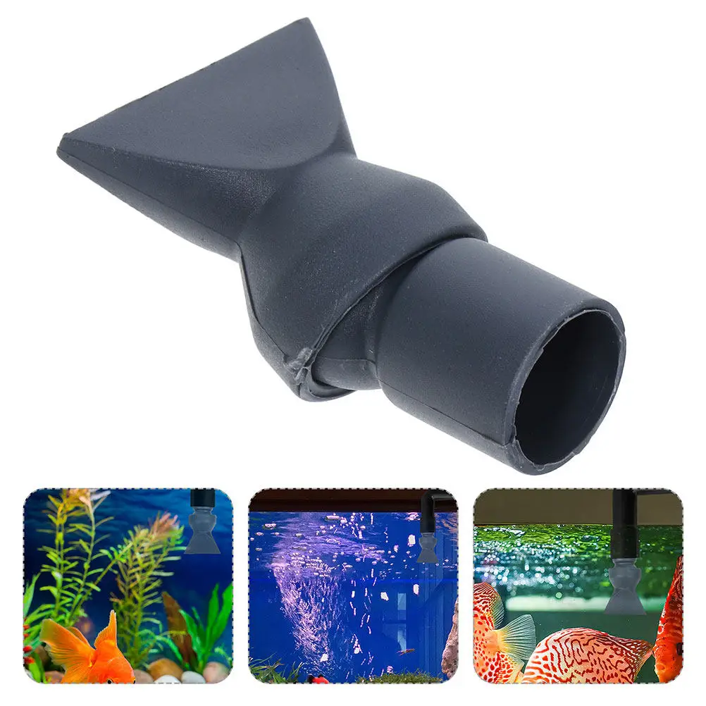 2Pcs Aquarium Duck Flat Nozzle 360 Degree Water Outlet Efficient Return Pipe for Fish Tank Circulation Pump Plumbing Fitting