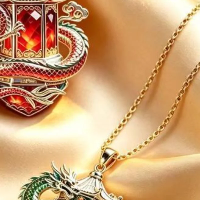 1Pcs Guanyin Bodhisattva Charm Necklace Colorful Enamel Protective Talisman Jewelry For Female Religious Party Gift