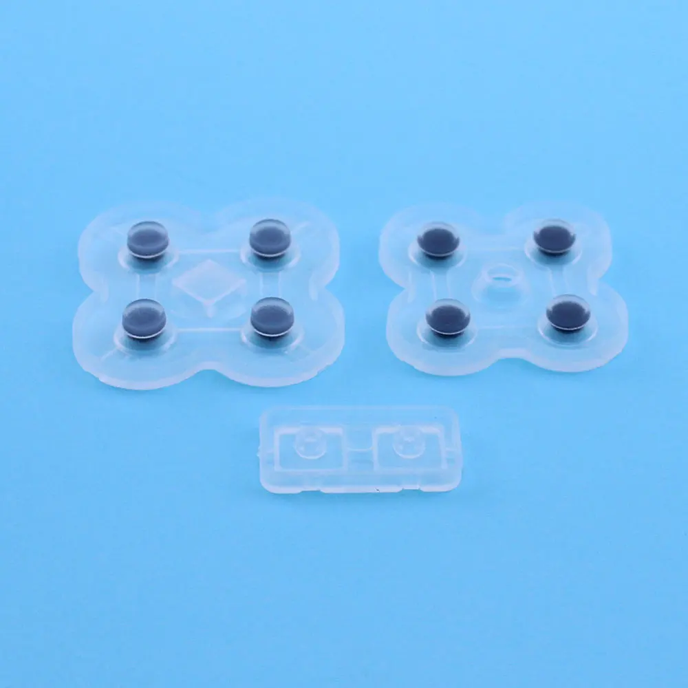 2 PCS Conductive Rubber Button Pad 3 in 1 Replacement Part For Nintend DS Lite For NDSL Silicone Buttons