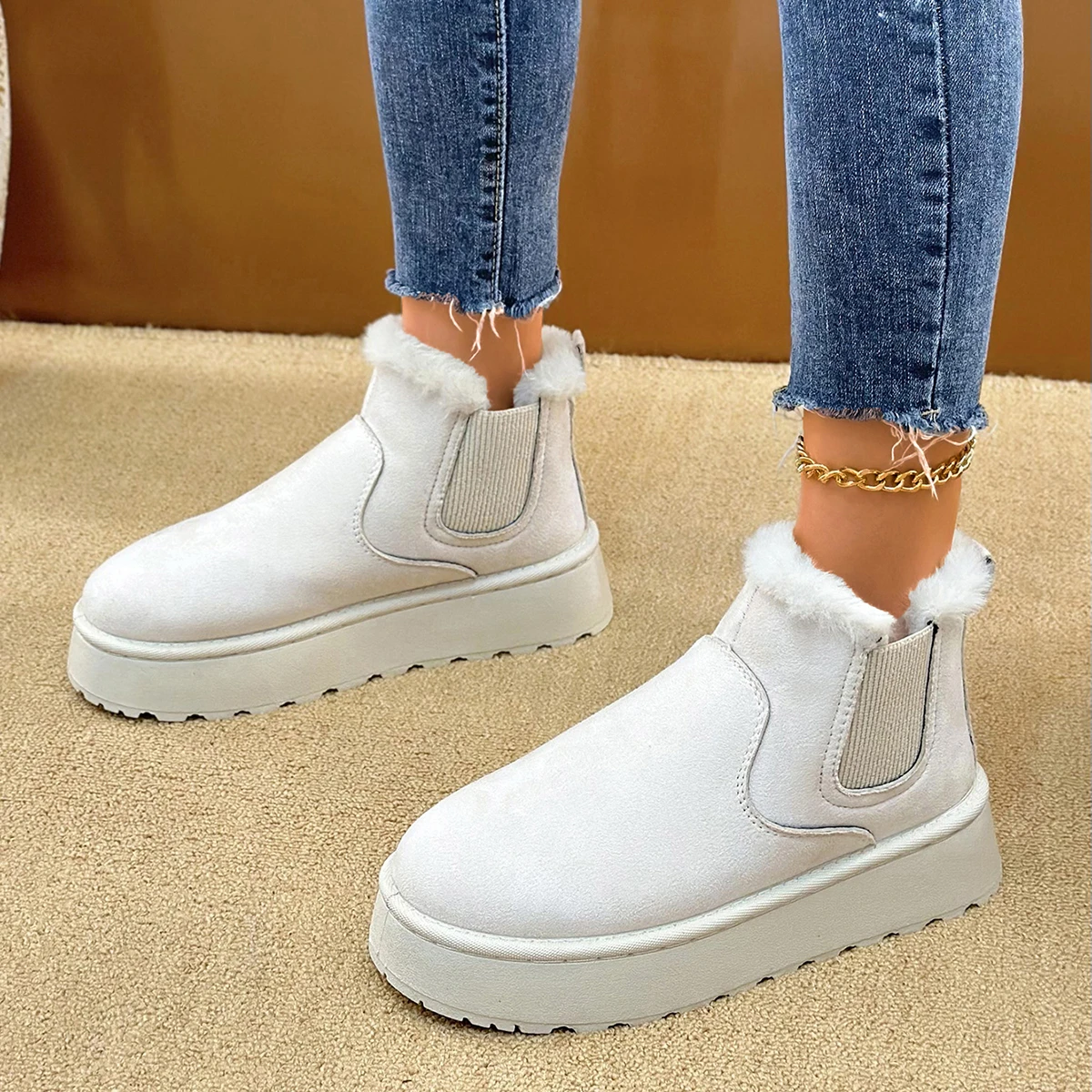 Women Flats Boots 2024 New Fashion Shallow Comfortable Designer Shoes Casual Lightweight Outdoor Boots Women Shoes for Women