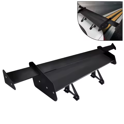 Aluminum Alloy Car Tail Universal for Three Box Cars Double Deck Car Rear Spoiler Wing Automotive Modification Exterior Parts