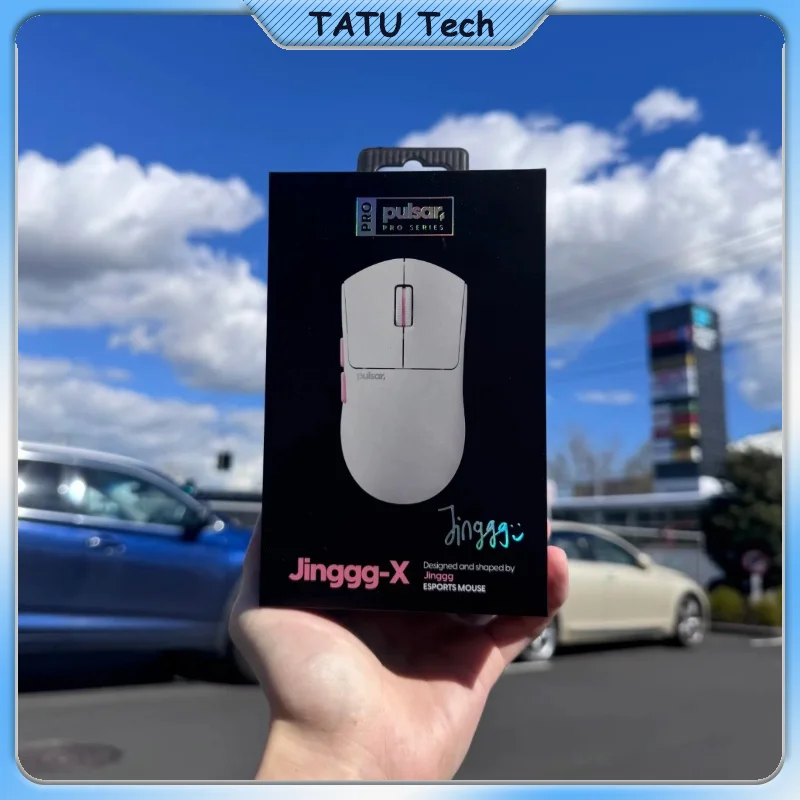Mouse Gamer Sem Fio Pulsar Pro-Series Jinggg-X, Leve (53g), Sensor XS-1, Taxa de Resposta de 8K para FPS, Valorant, CS2, para Mãos Médias