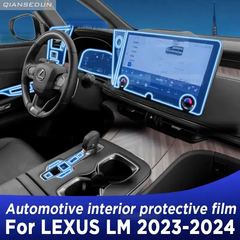 

For LEXUS LM 2023 2024 Gearbox Panel Navigation Screen Automotive Interior Protective Film Anti-Scratch Sticker Accessories