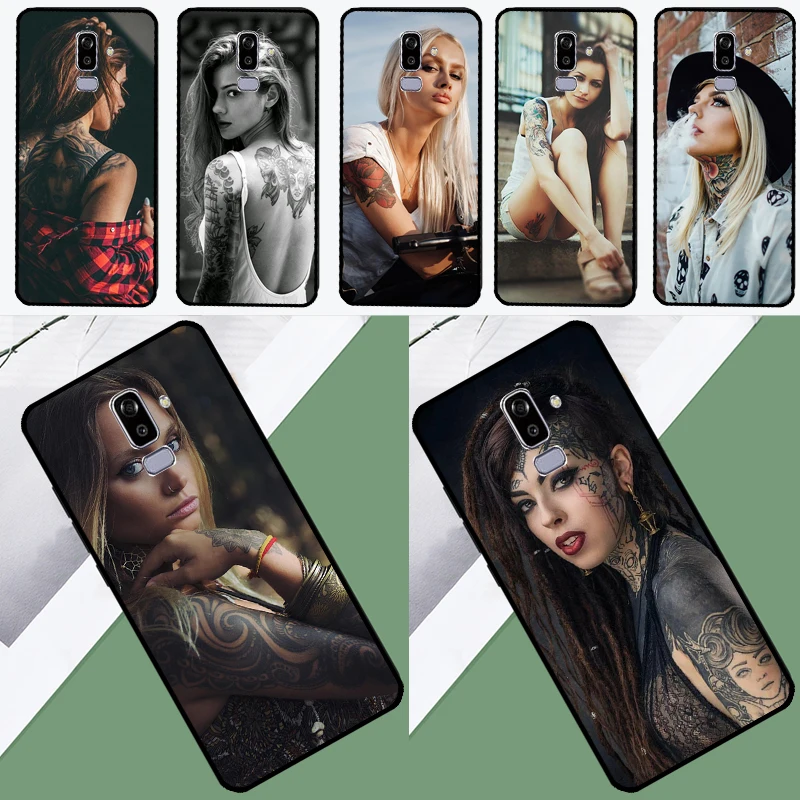 Sexy Tattoo Girl Phone Case For Samsung Galaxy J3 J5 J7 2017 J1 A5 A3 2016 J8 J4 J6 Plus A6 A8 A7 A9 2018