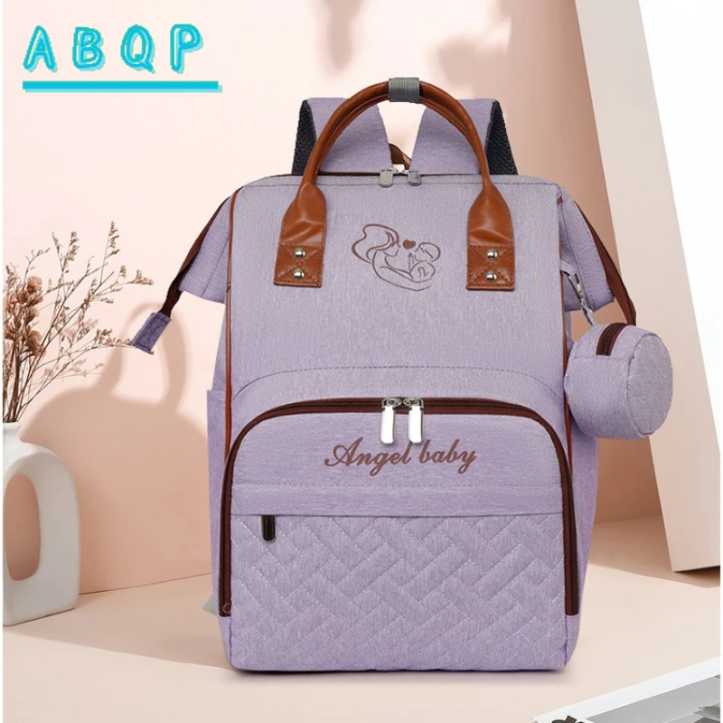 

Diaper Bag Backpack Large Capacity 2-piece Set Fashion Baby Diaper Bag Backpack Multifunctional Lightweight Storage Baby Bag