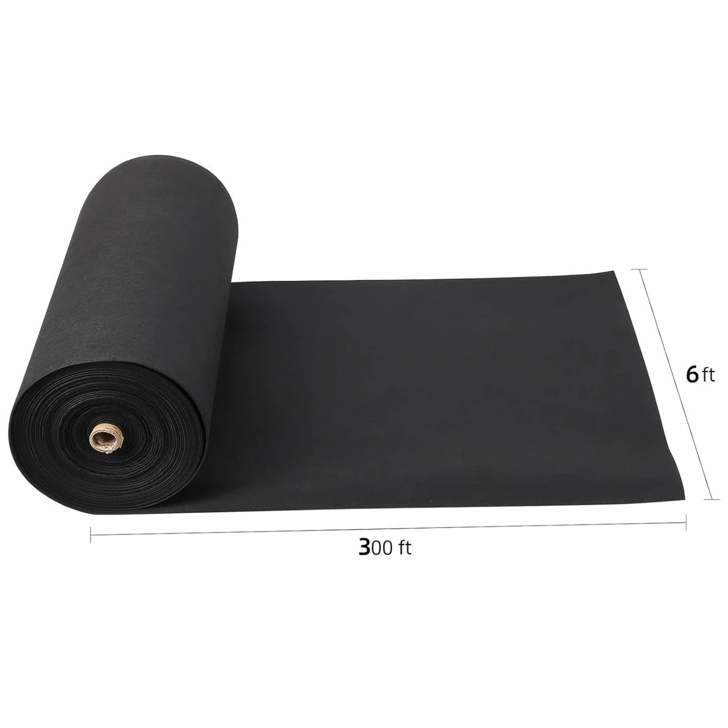 Weed Fleece Garden Fleece 6ft x 300 ft,170g Geotextile Weed Fleece PP Drainage 350N Tensile Strength & 440N Resilience