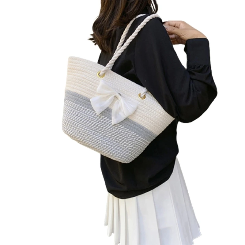 Trendy Woven Straw Handbag for Women Versatile for Everyday Use or Travel