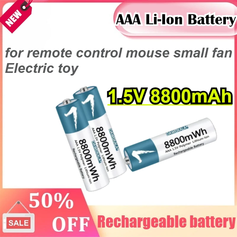 

1.5V AA AAA Battery Rechargeable Lithium-ion Battery AA AAA Battery for remote control mouse small fan Electric toy