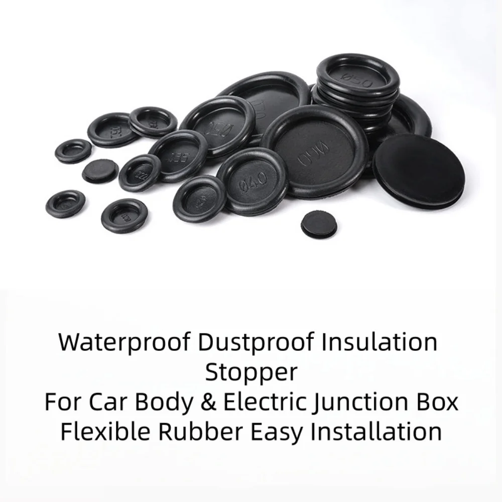 Single-Sided Circular Rubber Blanking Grommet 14-150mm Wiring Hole Plug Closure Stopfen for Car Electric Box