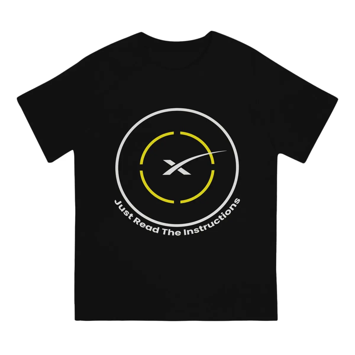 Just Read The Instructions Space X T Shirt Graphic O-Neck TShirt Polyester Streetwear