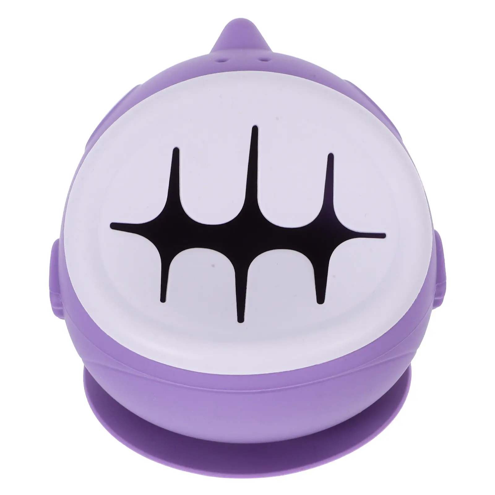 Silicone Baby Bowls with Strong Suction Base, Non-Slip Toddler Bowls, Easy-Clean Detachable Design, Cute Shark Pattern