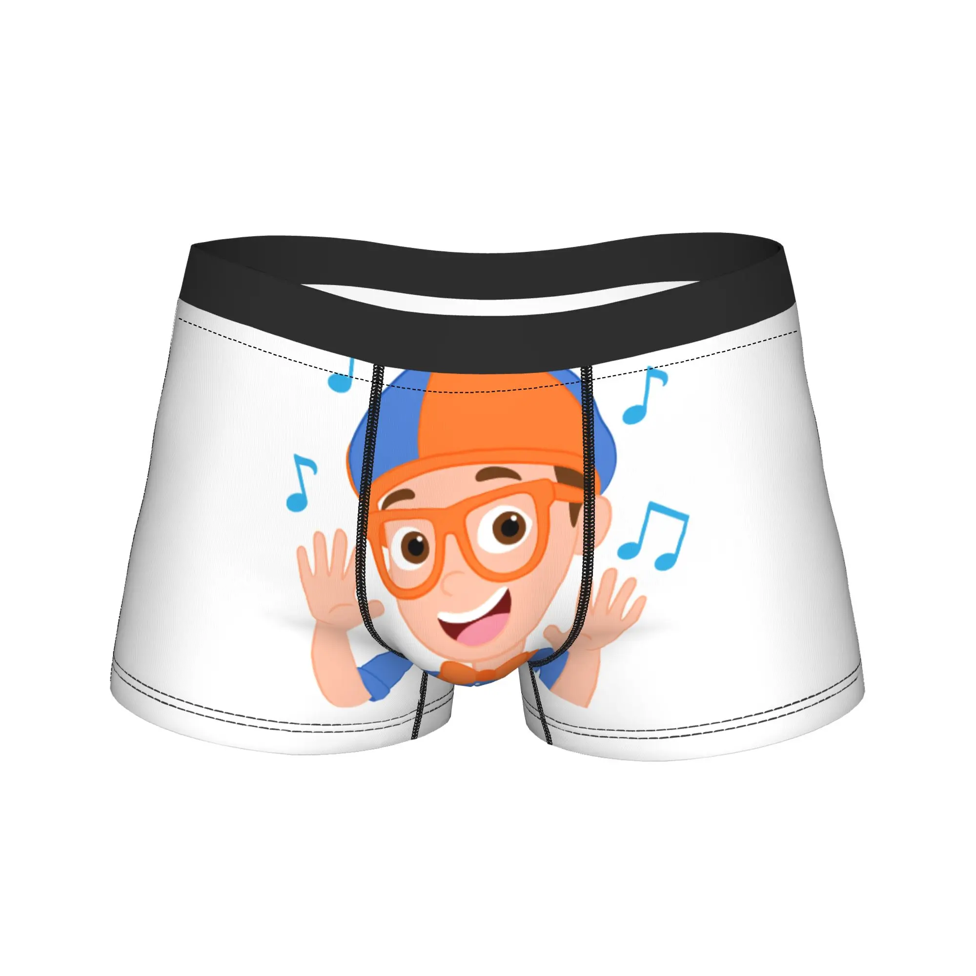 

Cartoon B-Blippiing Underwear Men's Underpants Design Comfortable Trunk Trenky Boxer Brief Big Size