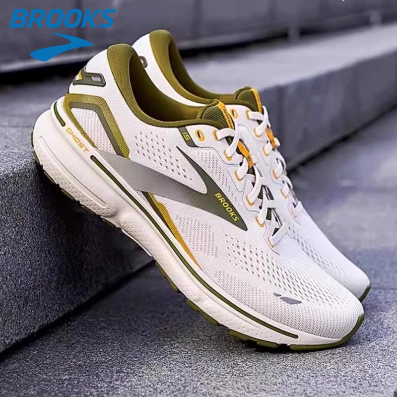 

BROOKS Ghost 15 Men's & Women's Athletic Shoes - Shock - Absorbing for Mountain Hikes, Breathable for Marathon Runs