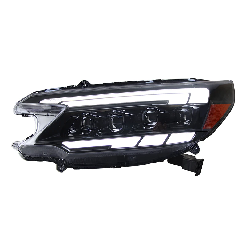 Suitable for Honda CRV 2012-2014 headlight assembly modified LED daytime running lights streamer turn lights lens headlights